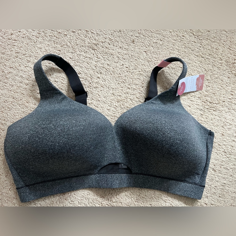 Women's Gray Wireless Bra
